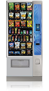 Merchant media nrrow crane beverage vending machine